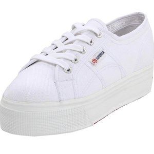 Superga White Women's 2790 Platform Sneaker